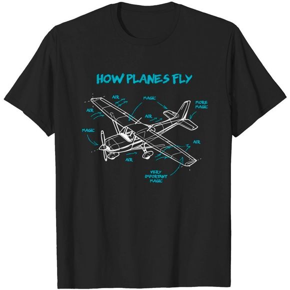 Gildan Tops - How Planes Fly Aviation Tshirt Unisex Tee Shirt